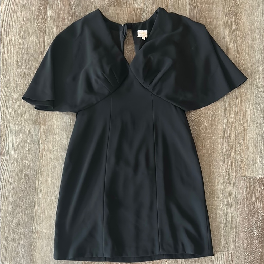 Tracy Reese Elegant Black Cape Dress